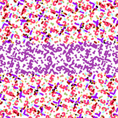 seamless pattern rainbow small spots and violet zone
