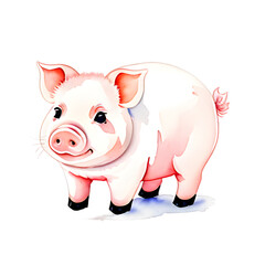 pig watercolor png