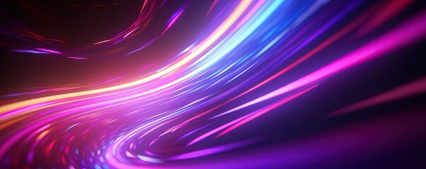 abstract futuristic background with pink blue glowing neon moving high speed wave lines and bokeh lights. Data transfer concept Fantastic wallpaper
