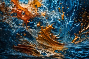 Fototapeta na wymiar color splashes vivid abstract background Ultra High quality photo