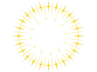 漫画の背景に最適！光り輝く集中線その2