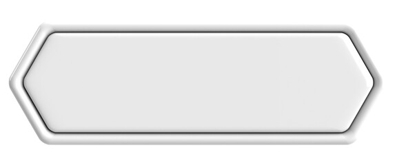 3D button. Empty button. 3D illustration.