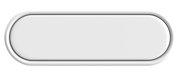 3D button. Empty button. 3D illustration.
