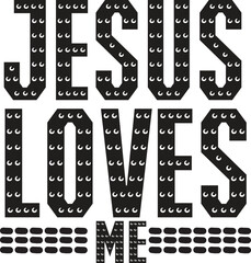 Fototapeta premium JESUS LOVES ME