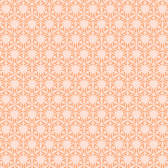 Light modest geometric pattern of small polka dots and arched figures on a white background For textile design, home decor