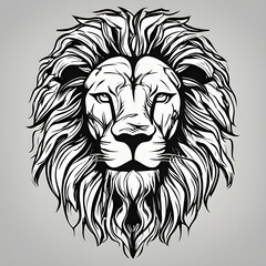 Lion head vector