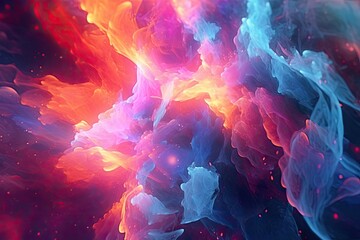 Explore the movement and energy of abstract galaxies Generative Ai