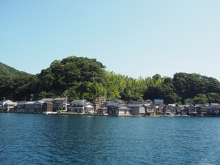 Fototapeta na wymiar fishermen village in Kyoto, Japan