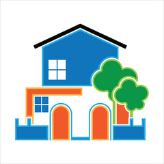 Fototapeta premium Building and house