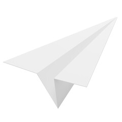 paper plane 3d illustration