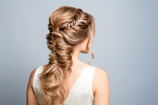 stunning fashion model showcasing a chic hairstyle, exuding beauty and elegance in a captivating portrait.