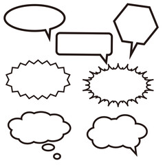 Fototapeta premium 吹き出しセット