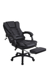Armchair or stool in front, back, side angles. Furniture for Interior design. black office chair,...