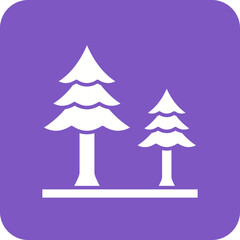 Obraz premium Pine Tree Icon
