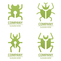 Horn Beetle Logo Design with gradient color