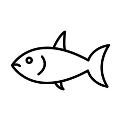 Fototapeta premium shark cartoon isolated on white