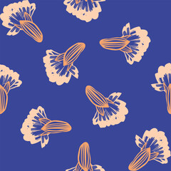 Colourful Botanical Floral Seamless Pattern Design