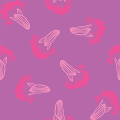 Colourful Botanical Floral Seamless Pattern Design