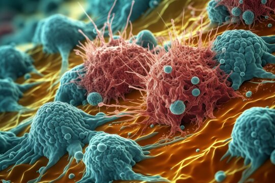 Cancer cells science. Generate Ai