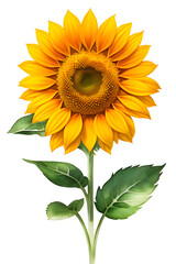 Fototapeta premium sunflower isolated on white