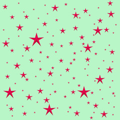 Red stars on green background - 629133688