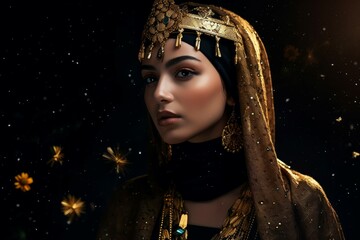 Egyptian woman light. Generate Ai