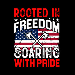 
Independence Day t-shirt design, USA t-shirt, 4th july, American flag, Independence Day, for postcard, card, banner. Veterans day, t-shirt design, t shirt design for print.