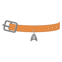 Necklace For Pet Cat Head Logo Medal Silver Basic Shape
