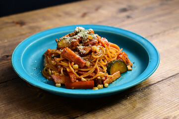 コーン入りナポリタン