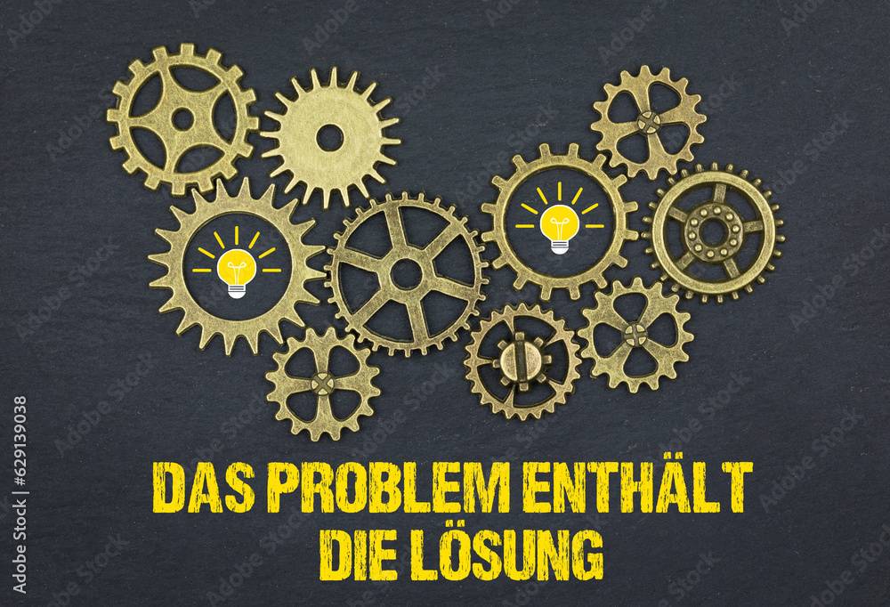 Poster Das Problem enthält die Lösung