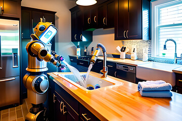 Home Helper Robot. Generative AI
