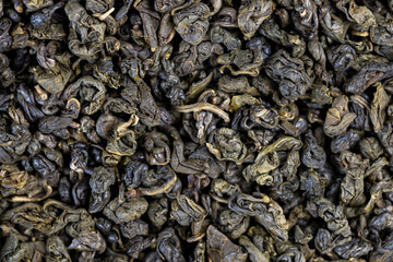ready for making green tea dried high-quality tea leaves