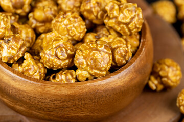 delicious sweet popcorn with lots of caramel
