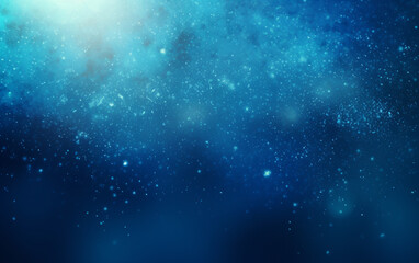 Abstract blue dust particles background