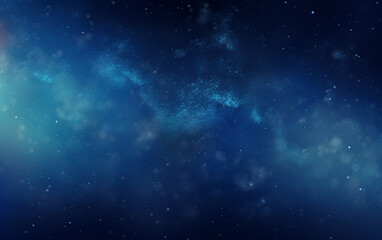 Fototapeta na wymiar Abstract blue dust particles background