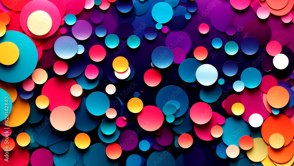Fototapete presentation title slide design layout with abstract geometric graphics