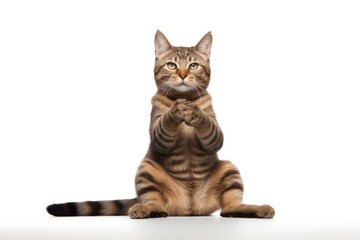 Cat asking for something