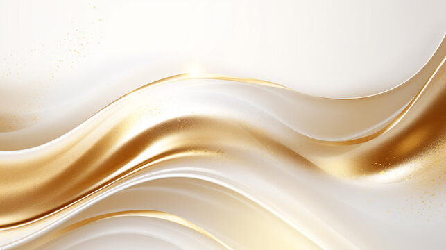 Abstract luxury gold color glitter  shiny on white background