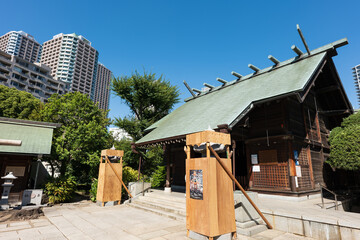 東京、佃島の住吉神社の本殿