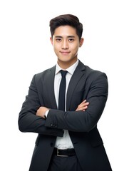 Young handsome asian male successful entrepreneurs