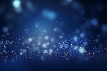 Obraz na płótnie Canvas Magic holiday abstract glitter background with blinking stars and falling snowflakes.