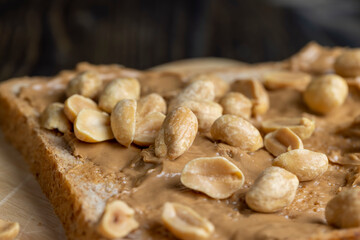 Chocolate peanut paste for a quick breakfast