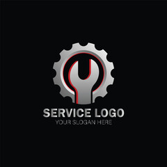 auto repair service ,system administrators car service .vector illustration with wrench sign in origami overlapping style