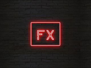 FX (外国為替証拠金取引) のネオン文字