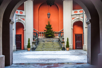 Naklejka premium entrance to the church