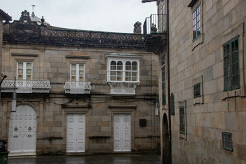 Fototapeta na wymiar Historical center of Pontevedra, Galicia, Spain