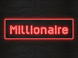Millionaire (ミリオネア) のネオン文字