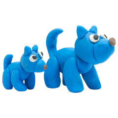 Handmade plasticine cute Dog 