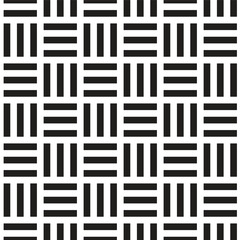geometric patterns such as woven rattan in black and white