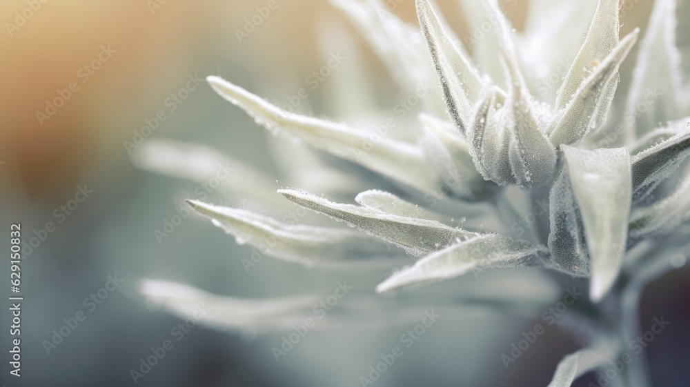 Poster a close up of macro photography of nature in dull style with a soft focus. generative ai image aig30